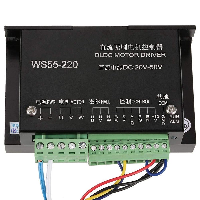 Brushless Motor Controller CNC Brushless Spindle Driver WS55-220 DC 48V 500W BLDC Motor Driver Controller DC Motor Speed Controller with Cable - Image 5