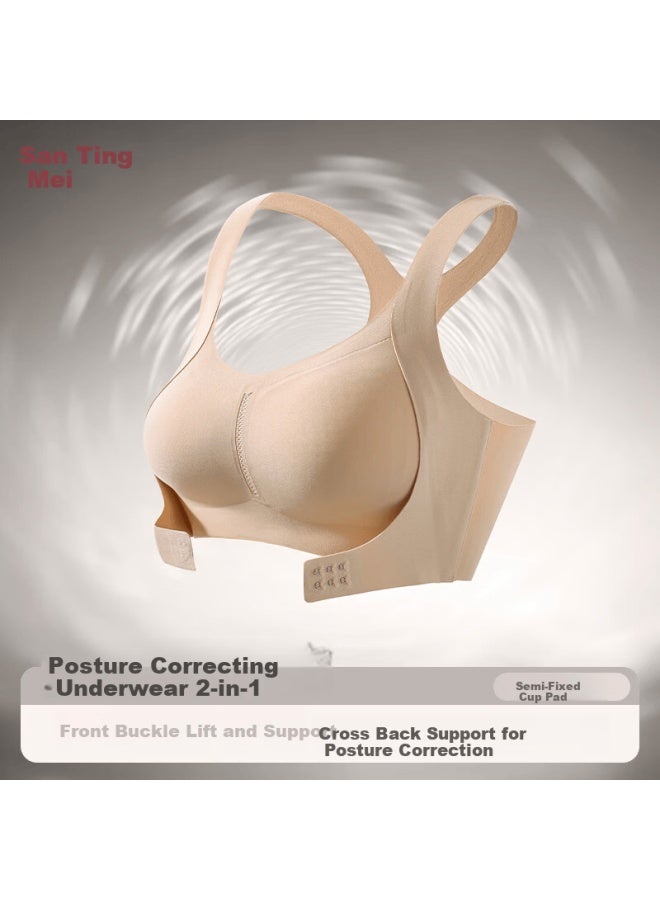Gracewell Posture Correction Women's Sports Bra Front Closure Lift And Gather Anti-hunchback Anti-sagging Shaping Bra - Image 1
