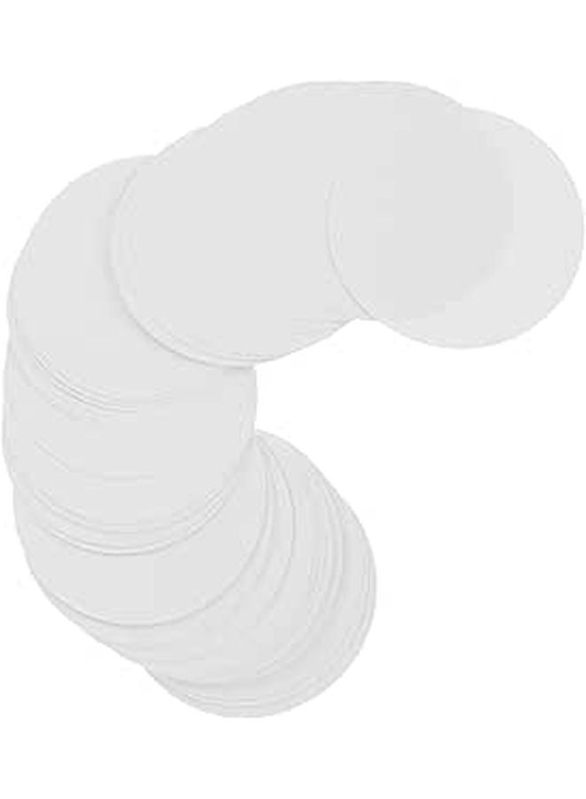 100 Sheets Round DIY Badge Paper for Crafting Compatible with Markers Watercolor Gel Pens - Image 1