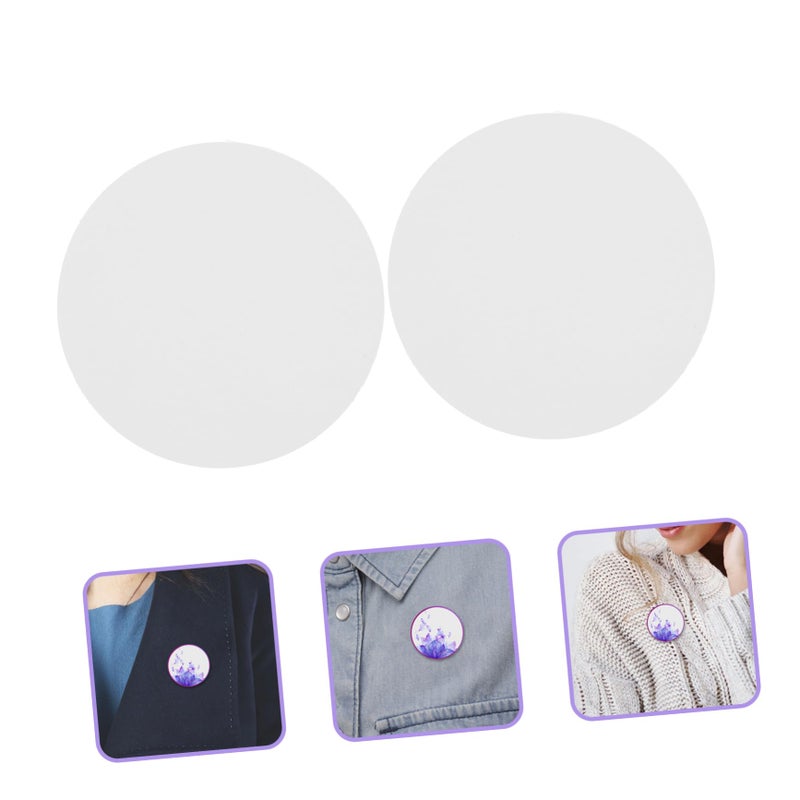 100 Sheets Round DIY Badge Paper for Crafting Compatible with Markers Watercolor Gel Pens - Image 5