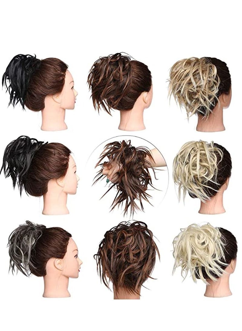 إستيل كعكة كوكتيل فوضوي ، وصلات شعر على شكل كعكة ، وصلات شعر مرن ، قطعة شعر ، وصلات شعر ، وصلات شعر ، وصلات شعر صناعية ، سكرانشيز للنساء ، اللون رقم 2/30 - Image 5