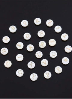 YUCCA An Elegant Bracelet with Alphabet Printing Made of Luxurious Pearl Buttons, Suitable for Daily Wear and as a Gift to Friends  - Image 5