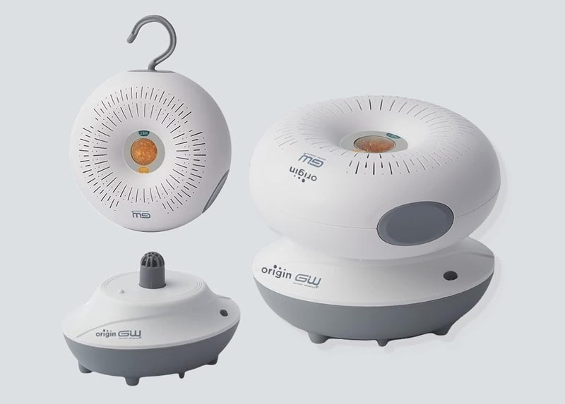 Origin Combo Pack of Portable Mini Dehumidifier with RechargingBase to Remove Excess Moisture Musty Smell and Absorb Moisture For Wardrobe Study Food Safe Vehicle White - Image 1