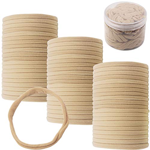 Qearl حزمة 60 قطعة من أربطة الرأس الناعمة والمرنة من نايلون Qearl، أكسسوارات DIY للفتيات الرضع مع صندوق - Image 1
