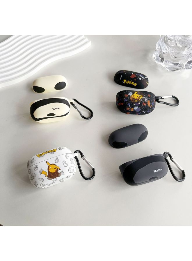 Loquat For Sony/For SonyLinkBuds Headset Cartoon Silicone Soft Case Cute Wireless Bluetooth Protective Case-Color:Silicone Soft Shell-Beige Panda-Model:For SonyLinkBuds S (protective Cover) - Image 4