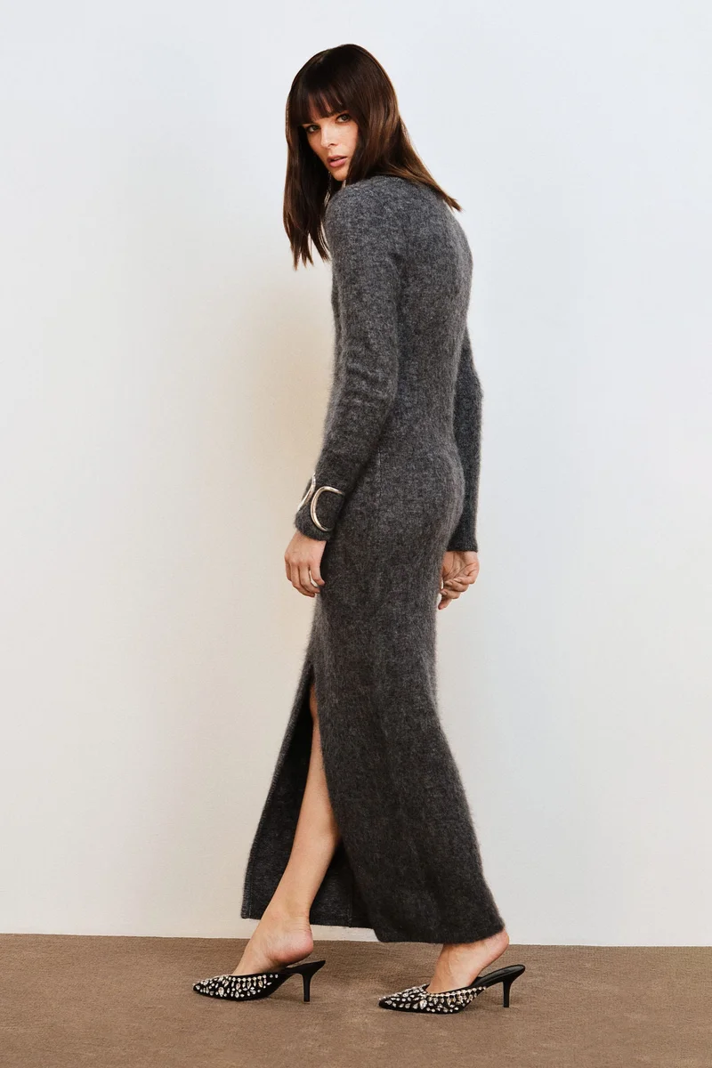 H&M Mohair-Blend Knitted Dress