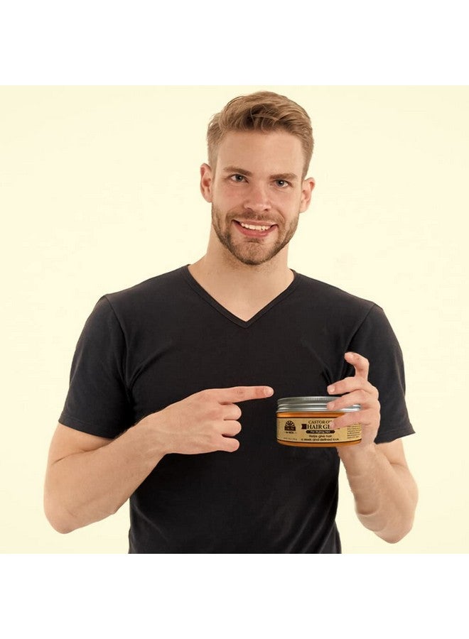 OKAY Men'S Castor Oil Hair Gel For All Hair Types & Textures For Styling Hair And Beard Style Hydrate & Nourish Paraben & Silicone Free - Image 4