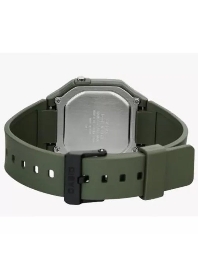 Casio Chronograph Digital Resin Band Watch W-217H-3AVDF - Image 2