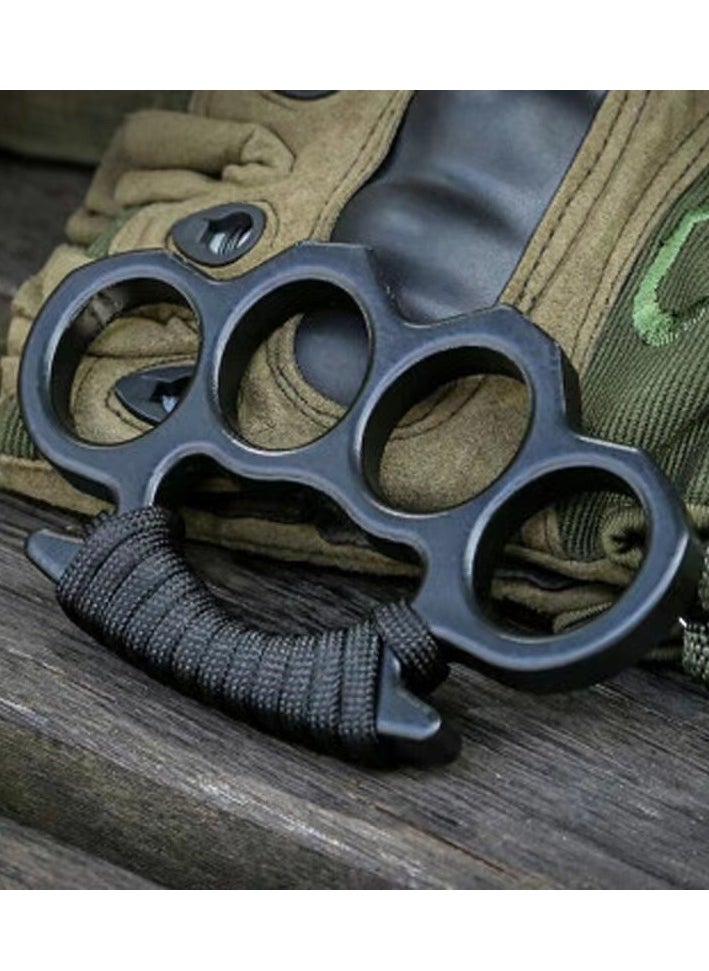 Laseta 2 Pieces Toy Knuckle Rings, Toy Fist Buckles Thickened, Defense Hand Buckle Suitable for Outdoor Use  - Image 1