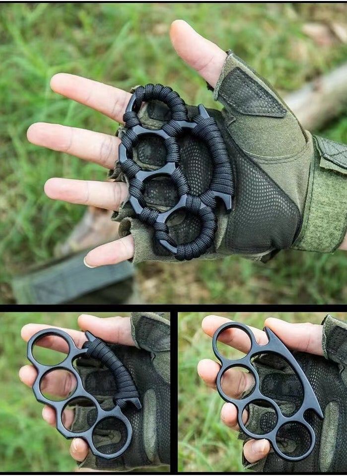 Laseta 2 Pieces Toy Knuckle Rings, Toy Fist Buckles Thickened, Defense Hand Buckle Suitable for Outdoor Use  - Image 3