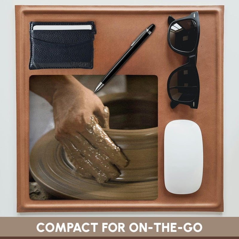 3dRose LLC 8 x 8 x 0.25 Nicaragua Catarina Pottery Wheel and Clay John and Lisa Merrill Mouse Pad (mp_86880_1) - Image 4