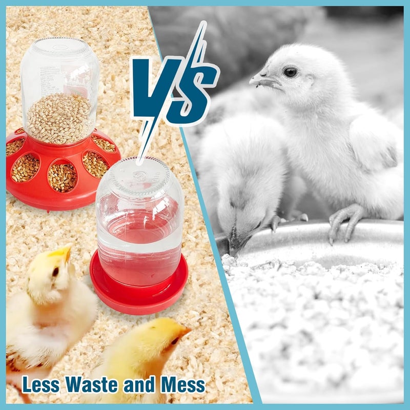 Bonchoice No Drown Water and Feeder Base, Screw-On Quail Waterer Base Quail & Chick Compatible with 1 Quart Threaded Neck Bottle for Brooding （Bottle not Included） - Image 3