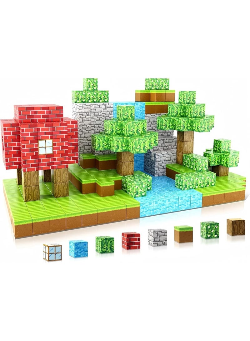 MAOGEDA 70 PCS Magnetic Blocks Build Magnetic Tiles Building STEM Toys for Boys and Girl Kids Toddler Toys for 3+ Years Old - Image 1