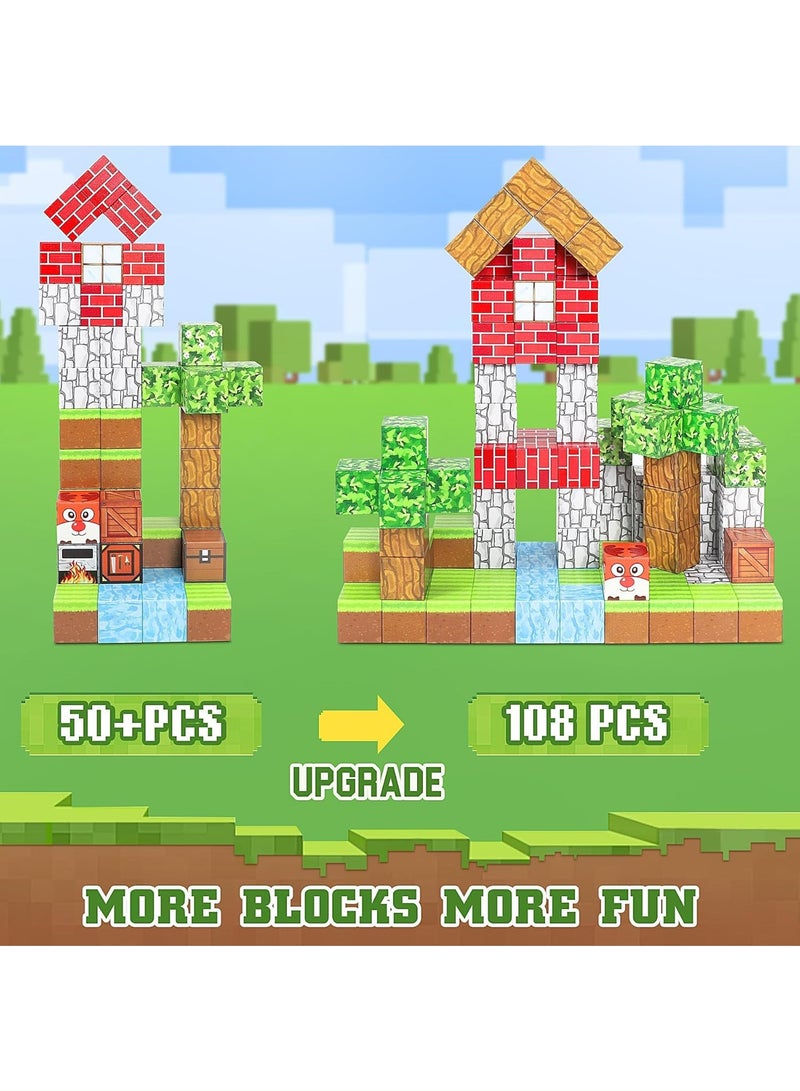 MAOGEDA 70 PCS Magnetic Blocks Build Magnetic Tiles Building STEM Toys for Boys and Girl Kids Toddler Toys for 3+ Years Old - Image 2