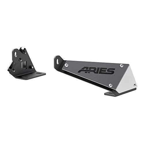 ARIES 15912 Jeep Wrangler JK Hood Light Brackets, LEDs Sold Separately , Black - Image 1