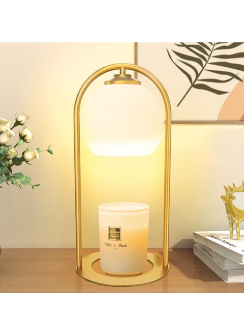 Candle Warmer Lamp, Electric Candle Lampwarmer, Adjustable Height With Timer & Dimmer, For Small And Large Jar Candles, For Table Top Decor