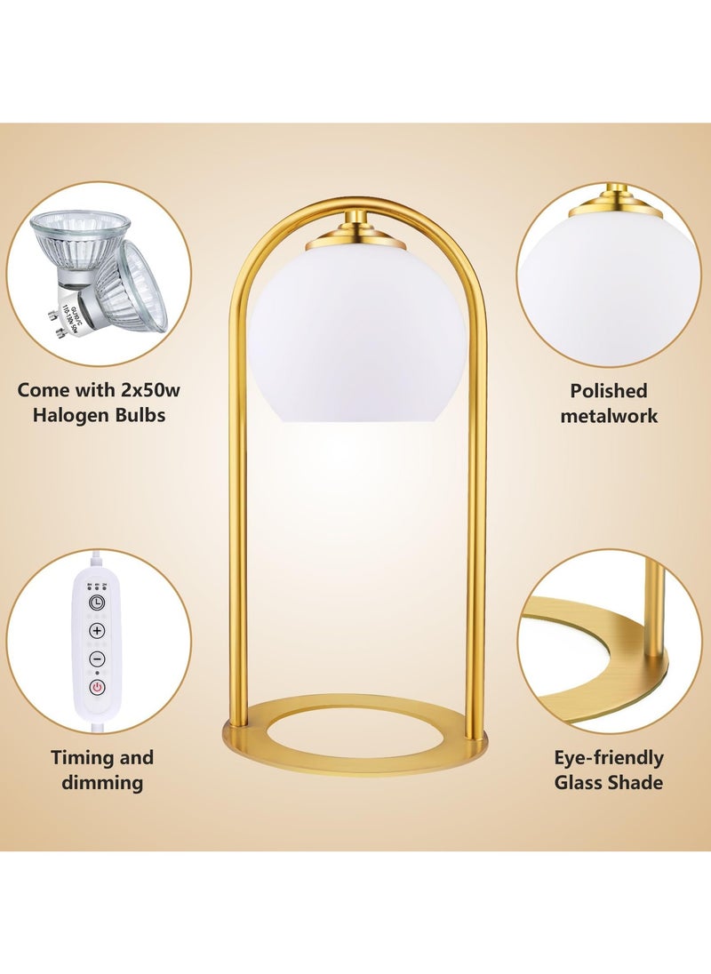 Candle Warmer Lamp, Electric Candle Lampwarmer, Adjustable Height With Timer & Dimmer, For Small And Large Jar Candles, For Table Top Decor