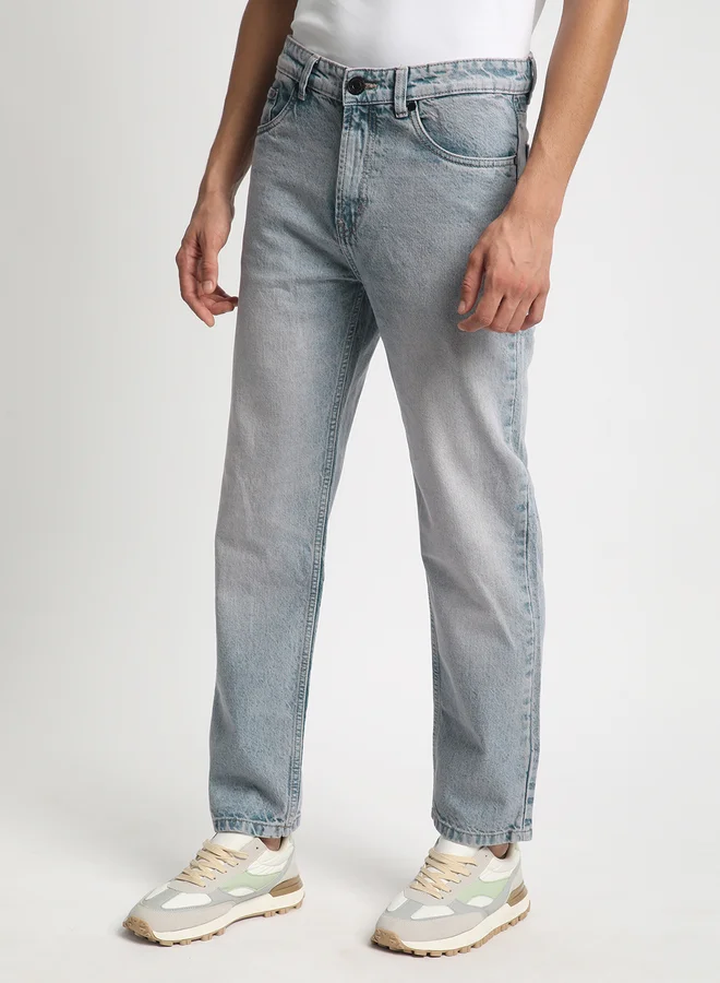 Take Two Styli Men Relaxed Fit Tinted Pure Cotton Jeans By Bene Kleed