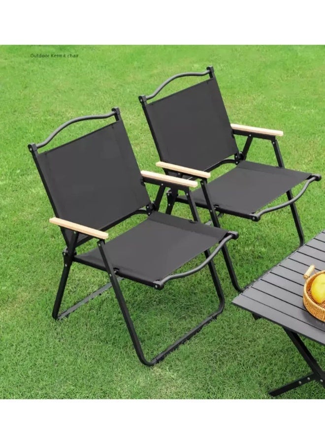 Folding Outdoor Camping Chair  Portable Ultralight Camping Fishing Stool Beach Deck Chair - Image 4