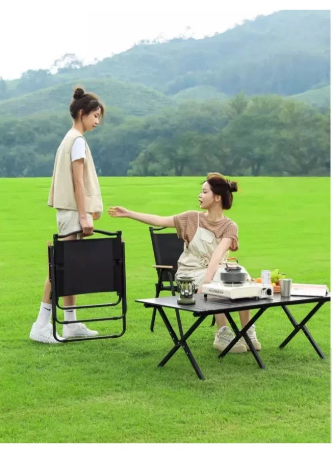 Folding Outdoor Camping Chair  Portable Ultralight Camping Fishing Stool Beach Deck Chair - Image 5