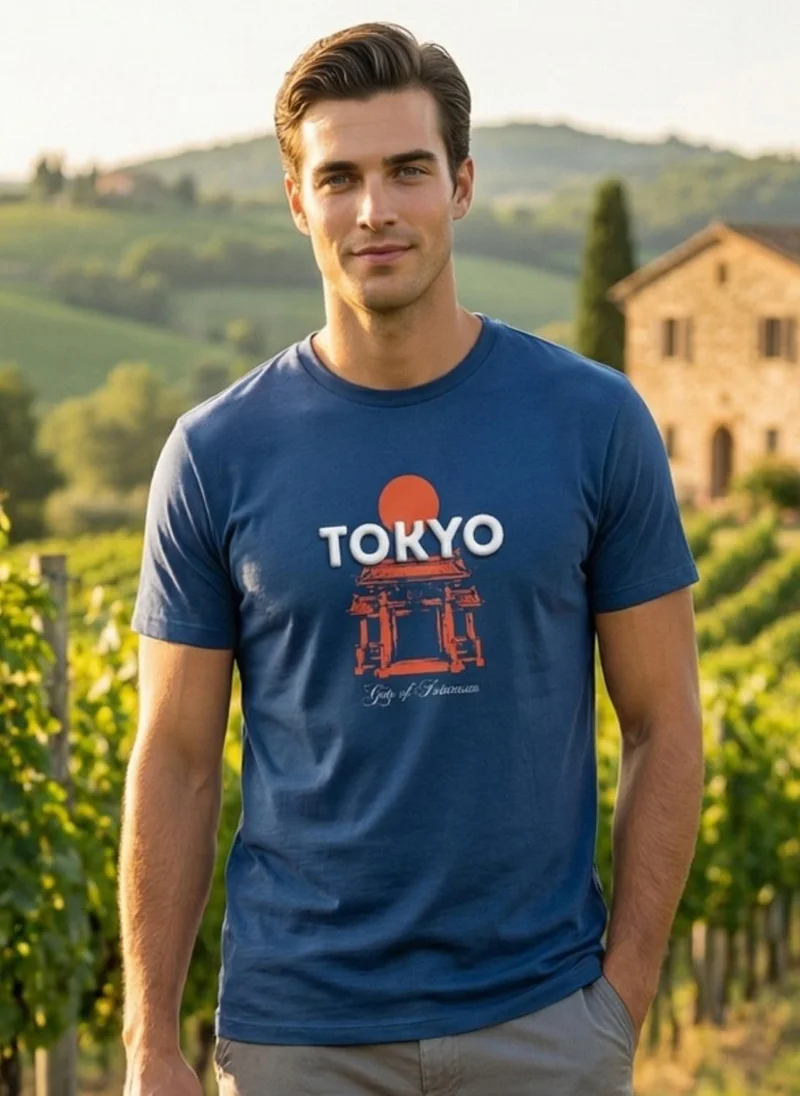 نوبيرو NOBERO Men's Premium Printed Regualr T-Shirt