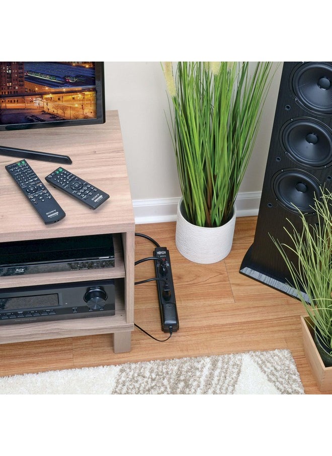 تريب لايت شريط الطاقة Tripp Lite 6 Outlet Surge Protector، سلك بطول 6 أقدام، 790 جول، أسود، تأمين بقيمة 20000 دولار (TLP606B)  - Image 3