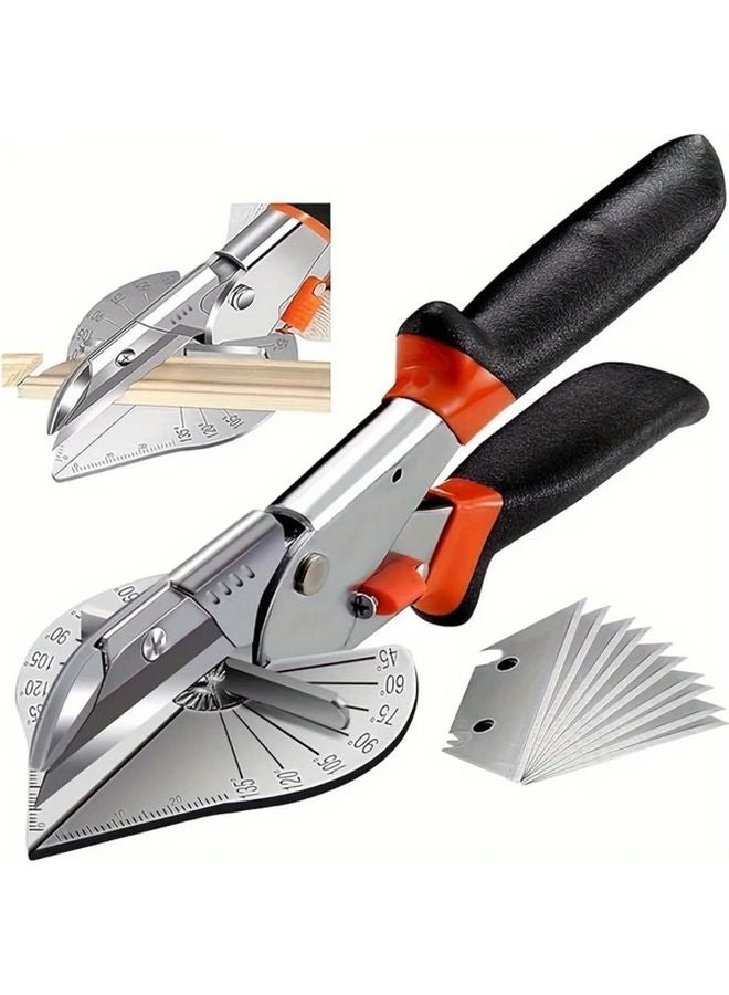 Silvery Multi Angle Miter Cutter Hand Tool For Plastic PVC And Mold Decoration - Image 3