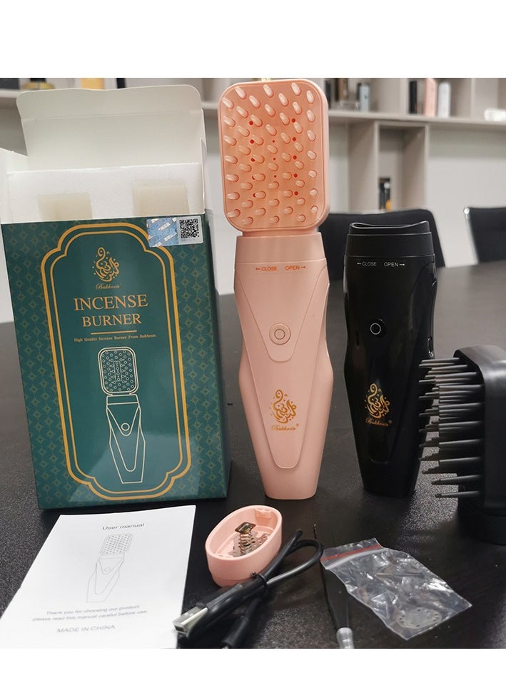 Electric Oud Bakhoor Incense Burner with Soft Comb USB Rechargeable Incense Mabkhara New Version