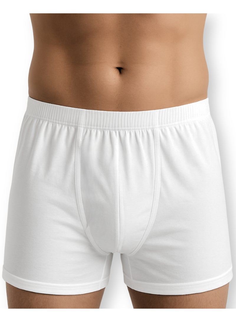 Men's white cotton underwear shorts consisting of 6 pieces.  - Image 2