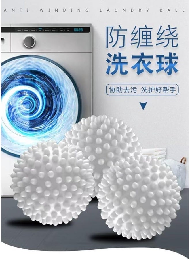 3 PCS Reusable Dryer Balls for Laundry, 7 cm White Plastic, Fabric Softener Alternative - Image 4