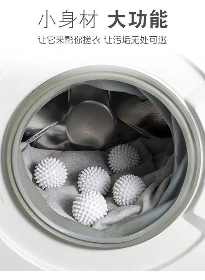 3 PCS Reusable Dryer Balls for Laundry, 7 cm White Plastic, Fabric Softener Alternative - Image 3