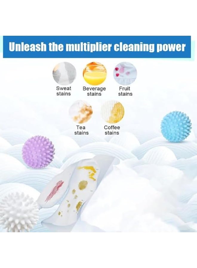 3 PCS Reusable Dryer Balls for Laundry, 7 cm White Plastic, Fabric Softener Alternative - Image 2