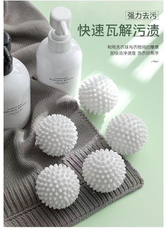 3 PCS Reusable Dryer Balls for Laundry, 7 cm White Plastic, Fabric Softener Alternative - Image 5