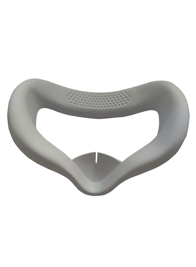 Zikra Oculus Quest 2 Accessories: Silicone Face Cover, Touch Controller Grip Covers, Protective Lens Dust-Proof Cover, and Thumb Button Caps (Grey) - Image 3