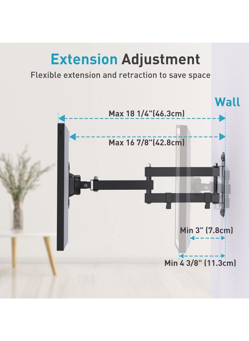 XiuWoo - Mount for Echo Show 15, Rotation Tilt Swivel and Extendable, Wall Mounting Bracket for Echo 15 and 15-30inch - Image 1