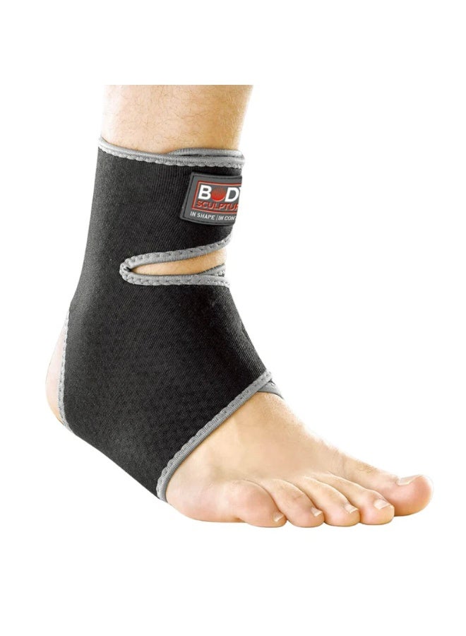 Body Sculpture Unisex Ankle Support with Terry Cloth – Adjustable Compression Brace for Stability, Injury Prevention & Comfort