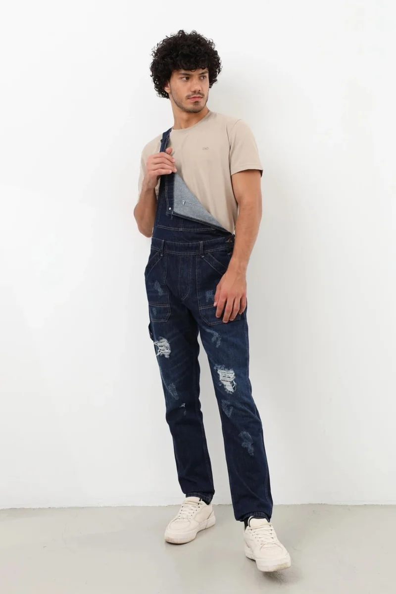 باني جينز Men's Jean Overalls Pants Rins