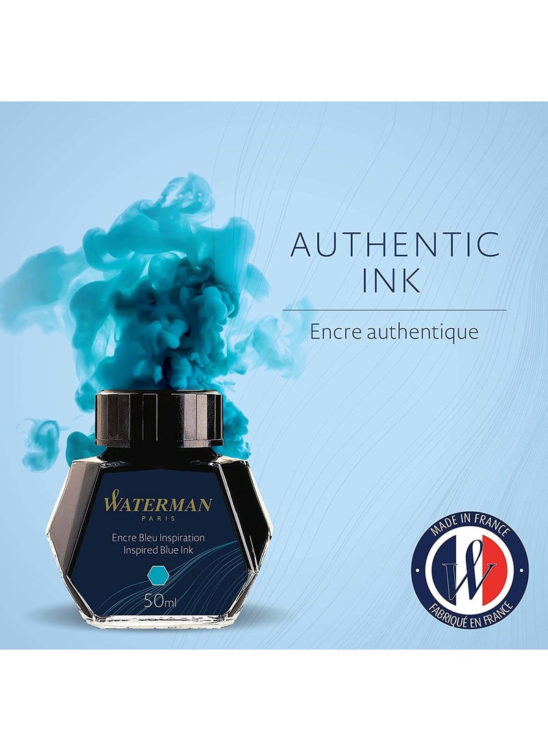 Waterman - Bottle Ink 50 Ml, Sea Blue - S0110810 - Image 1