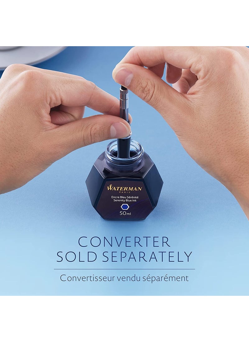 Waterman - Bottle Ink 50 Ml, Sea Blue - S0110810 - Image 1