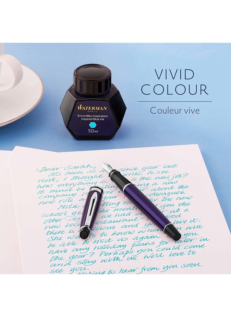 Waterman - Bottle Ink 50 Ml, Sea Blue - S0110810 - Image 1