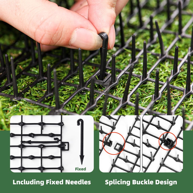 Toopify Toopify 6.5ft Scat Mat for Cats, Cat Scat Mat with Spikes Outdoor, Cat Spikes for Outside, Cat Deterrent Mat  - Image 4