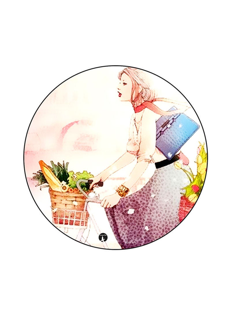 RKN Printed Round Mouse Pad Multicolour