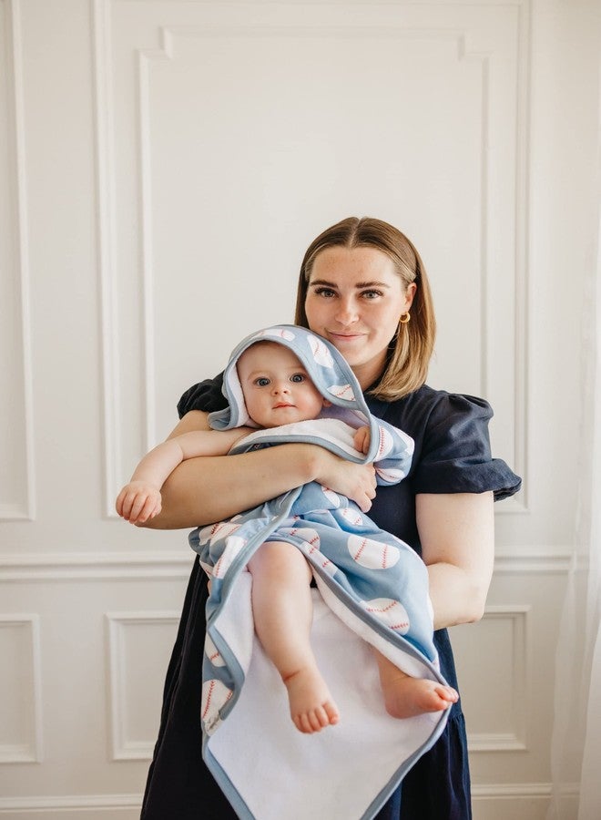 Copper Pearl Hooded Bath Towels Premium Knit/Terry Cloth Baby Towels with Hood, Pockets, and Cool Designs - Great to Gift and Make Bath Time Fun - Baby Bath Towel, Slugger - Image 5