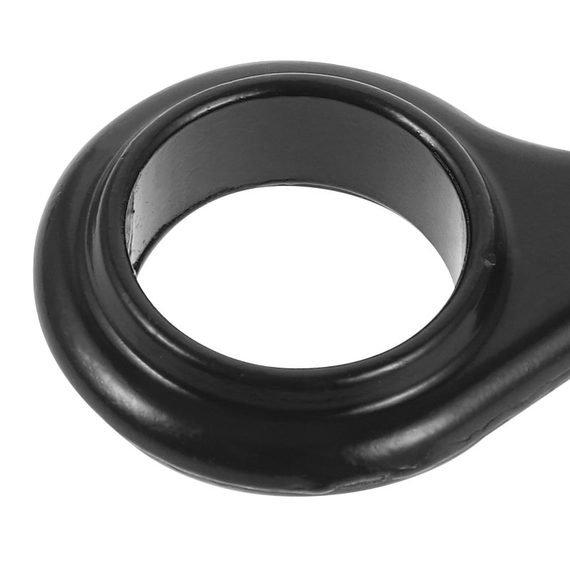 Black Metal Multipurpose Ring Hooks Heavy Duty Hanging Storage For Kitchen Bathroom Towels - Image 4