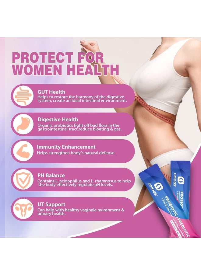OMOGS - OMOGS Women's Probiotic, 120-Billion-CFUs, 18 Strains, with 3 Prebiotics and Cranberry Extract - Image 1