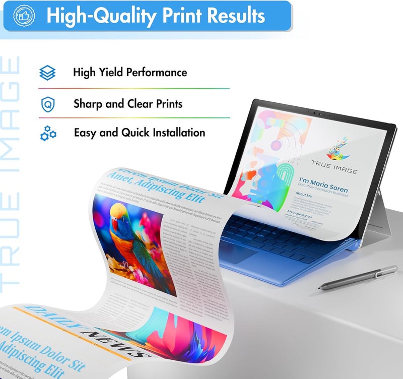 TRUE IMAGE Compatible Toner Cartridge Replacement for Canon 121 CRG-121 CRG121 for Canon imageCLASS D1620 D1650 High Yield Ink Printer (Black, 2-Pack) - Image 4