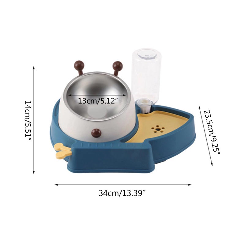 Stainless Steel Adjustable Elevated Dog Bowl Set With Detachable Stand Size C - Image 5