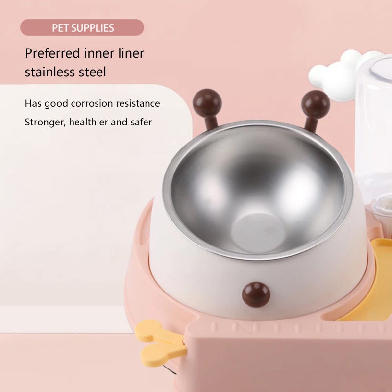 Stainless Steel Adjustable Elevated Dog Bowl Set With Detachable Stand Size C - Image 4