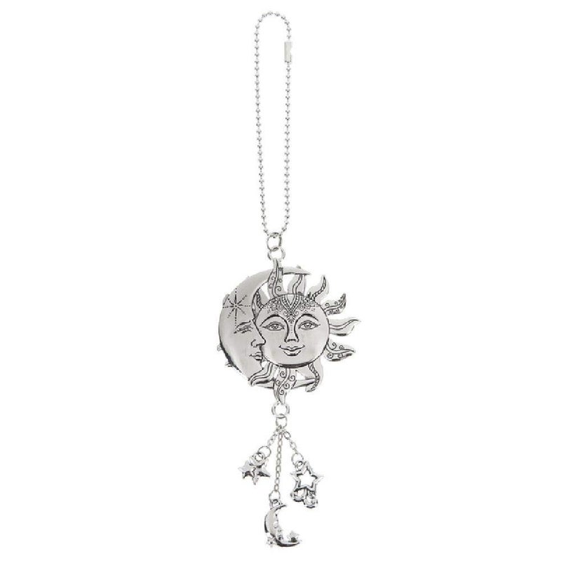Ganz Sun and Moon Zinc Car Charm New