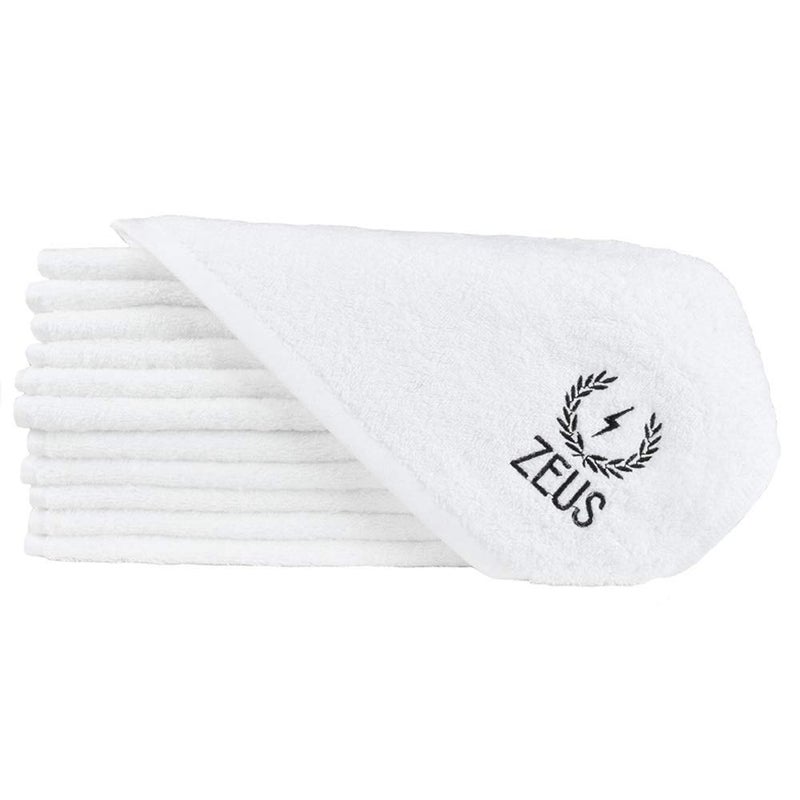 ZEUS Barbershop Steam Towels 100 Cotton Spa Barbershop Pre Shave Towels Soft Super Absorbent White 6 Pack
